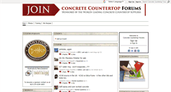 Desktop Screenshot of concretecountertopforums.com